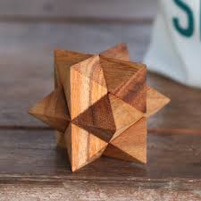 Touch device users can explore by touch. Star Puzzle Solution Siammandalay Wooden Star Solution