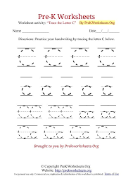 Pre K Tracing Worksheet C Alphabet Worksheets Preschool Pre K Worksheets Free Preschool Worksheets