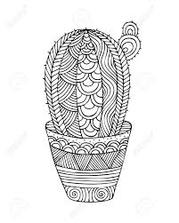 Included are full color and black and white pictures, and also a venus fly trap! Adult Coloring Book Page Design With A Picture Of A Cactus Coloring Royalty Free Cliparts Vectors And Stock Illustration Image 59877245