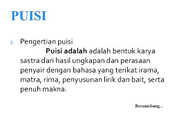 Adalah is important because other attributes of god get their meaning from it. Puisi Bahasa Indonesia
