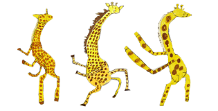 Some of the images can get quite complex owing to the number of elements in them, but let her take it as a challenge. Giraffes Can T Dance Art Lesson Deep Space Sparkle