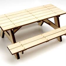 Gear Head Rc 1 10 Scale Wood Picnic Table Kit In 2020 Picnic Table Kit Picnic Table Wood