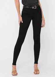 Easy, quick returns and secure payment! Only Women Noos Skinny Stretch Jeans Pants 5 Pockets Regular Waist Black Denim