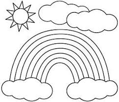 Coloring Page Rainbow Drawing Sun Coloring Pages Kids Printable Coloring Pages