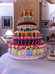 Tarta De Chuches Candy Cake Gateau De Bonbons Snoeptaart Golosinas Gateau Bonbon Bonbon Gateau Au Bonbon