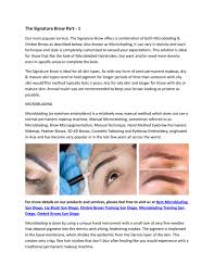 A community for professionals and consumers. The Signature Brow Part 1 By Browmesd02 Issuu