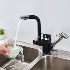 Auralum Robinet Cuisine Noir Douchette Extractible A 2 Jets Robinet Mitigeur Evier Flexible En Laiton Robinetterie Pour Cuisine Achat Vente Robinetterie De Cuisine Mitigeur D Evier Cdiscount
