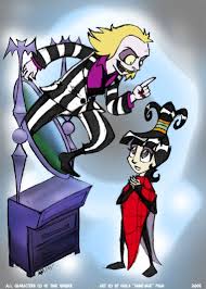 While the movie differed from the program, it still holds up as a funny, but eerie comedy about a family known as the deets moving into a home occupied by the spirits of those who lived. Beetlejuice And Lydia By Anniemae04 On Deviantart Beetlejuice Cartoon Beetlejuice Cartoon
