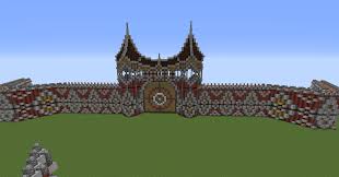Fantasy Castle Entrance Wip By Anotherlost On Deviantart Minecraft Castle Fantasy Castle Minecraft