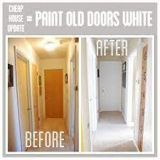 Painting internal doors keeps them looking fresh and clean. Hallway Transformation With Painted Trim And Doors
