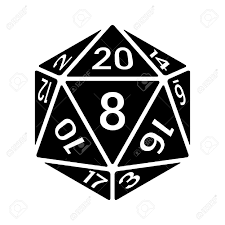 20 Sided 20d Dice With Numbers Line Art Icon For Apps And Websites Line Art Art Icon Flat Icon