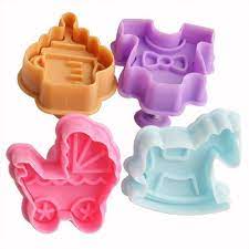 2 89 Znu Cake Baby Shower Plunger And Cutter Color Size 1 77 X 1 81 X 1 93 X 1 93 Simple Baby Shower Cake Baby Shower Cakes Baking Accessories
