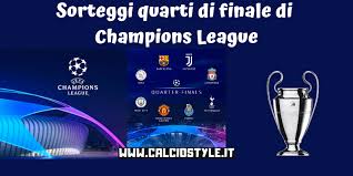 Negli ottavi di finale di ritorno della uefa champions league 2019/2020 si scontra il big match juventus vs lione, allo stadio allianz stadium, io e mio frat. Sorteggio Dei Quarti Di Champions League Data Orario E Dove Vederlo Calcio Style Notizie E News Calcio