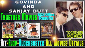 Sanjay Dutt And Govinda Together Movies Sanjay Dutt And Govinda Hit And Flop Movies List Youtube