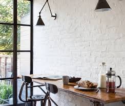 As you can see, the wall's white grout also looks updated with the new white color. Brick Accent Wall House Home