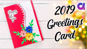 Beautiful And Easy New Year Greeting Card Christmas Card Artkala New Year Greetings New Year Greeting Cards Cards