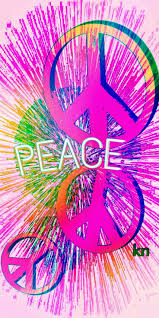 Pink And All The Bright Colors Are Perfect For Peace Peace Is As Individual As Anything Else Is People Who Are At Peace D Peace Sign Art Peace And Love Peace