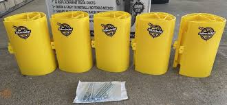 YELLOW JACKET YJ-3X3 PALLET RACK PROTECTOR, FITS 3" X 3" RACK, 5ea Included