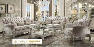 Set Sofa Tamu Mewah Klasik Terbaru Duco Living Room Sofa Set Formal Living Room Sets Living Room Sets Furniture