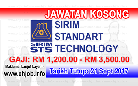 Ohjobs, jawatan kosong 2021, kerja kosong 2021, jawatan kosong kerajaan 2021, jawatan kosong swasta 2021, job vacancy, kerja senarai jawatan kosong terkini januari februari mac april mei jun julai ogos september november disember 2018 & 2019 untuk memudahkan pencari. Jawatan Kosong Sirim Sts 21 September 2017 Jawatan Kosong Kerajaan Swasta Terkini Malaysia 2021 2022