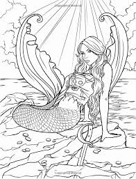 Mermaid Coloring Book For Adults Lovely Mermaid Myth Mythical Mystical Legend Mermaids Siren Mermaid Coloring Book Mermaid Coloring Pages Mermaid Coloring