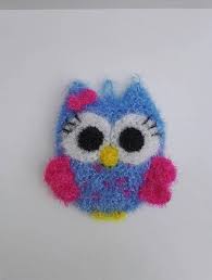 Tawashis Crochet Creative Bubble Chouette Violet Bleu Creative Bubble Eponge Vaisselle Tawashi