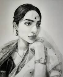 Bengal Beauty", Me, Graphite, 2020 : r/Art