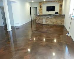 Fill any cracks in the concrete. Brown Epoxy Basement Floor Paint Ideas Epoxy Floor Paint Epoxy Floor Basement Basement Flooring