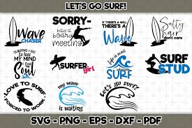 Download Let S Go Surf Bundle Svg Cut Files By Svgartsy Thehungryjpeg Com