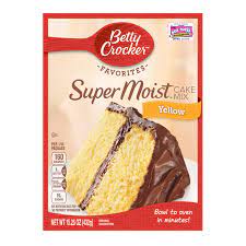 Or to make a basic yellow cake, use the following instructions. Betty Crocker Super Moist Butter Recipe Yellow Cake Mix 432g American Fizz
