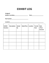 Once back on site at abc company, the. Court Exhibit Template