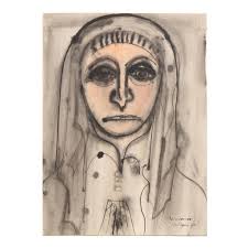 American Ink On Paper Signed Bill Traylor