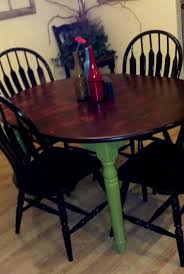 Refinished Table Sanded Down The Table Top Then Stained With Minwax Red Mahogany 225 Stain The Chairs Are Spr Wood Table Legs Refinished Table Stained Table