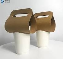 [Hot Item] Wholesale Disposable Coffee Cup Sleeves Take Away Drink Carrier  Paper Cup Holder Cup Carrier