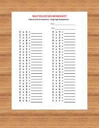 Easypdf.com is 15 essential pdf tools online. Multiplication 3 Minute Drill H With Answers 10 Sheets Pdf Etsy Math Worksheets Math Addition Worksheets Kids Math Worksheets