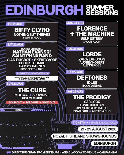 Edinburgh Summer Sessions 2026 | Music Festival Wizard