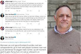 De nederlandse coronascepticus willem engel heeft zich de woede van viroloog marc van ranst en een heleboel andere twitteraars op de hals gehaald na een tweet waarin hij het in elkaar zakken van. Tweets Marc Van Ranst Sieren 2 000 Posters In Nederlandse Wi Gazet Van Antwerpen Mobile