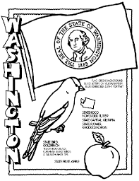 Washington On Crayola Com Flag Coloring Pages Washington State History Washington State Flag