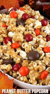 Peanut Butter Popcorn Recipe Snack Mix Recipes Fall Snacks Snack Mix