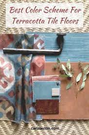 Color Palette Crush Best Color Scheme For Terracotta Floor Tiles Designed Bodenfliesen Fliesen Wohnzimmer Bodenfarbe