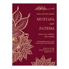 Gold Burgundy Mehendi Henna Islamic Wedding Invitation Zazzle Com In 2020 Indian Wedding Invitations Islamic Wedding Indian Wedding Cards