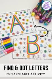 The best free set of alphabet worksheets you will find! Find And Dot Matching Letters Alphabet Activity For Early Childhood