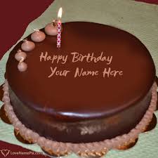 Birthday Cake With Name Generator For Brother Chocolate Birthday Cake With Candle Name Generator Happy Birthday Wishes Birthday Cake With Candles Happy Birthday Chocolate Cake Happy Birthday Cakes