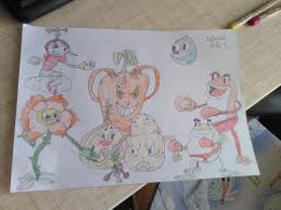I hope you enjoy watching the steps of drawing a cup of tea with a pencilif you enjoyed watching. Here S My Cuphead Inkwell Isle One Bosses Drawn With Pencil Here You Go Cuphead