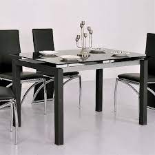 table repas extensible en verre noir 120 200 paros table a manger pas cher table a manger en verre table a manger table a manger pas cher