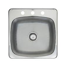 Free shipping over $99 · 90 day returns · lifetime warranty Kindred Drop In Stainless Steel 20 Inch 3 Hole Single Bowl Kitchen Sink With Ez Torque Ins The Home Depot Canada