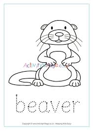 Confining him indoors may limit his curiosity and also his walking space. Beaver Word Tracing
