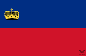 Oben blau und unten rot. Flagge Liechtenstein Aufkleber 8 5 X 5 5 Cm Whatabus Shop Whatabus
