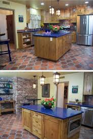 It gives somewhat of an updated spanish feel to the kitchen, says interior designer tiffany. Kitchen Blue Spanish Tile Backsplash Novocom Top
