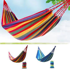 280 80mm single large wide thick canvas hammock portable hammock outdoor outdoor camping garden swing hanging chair blue hammock swing hammock hammock camping
